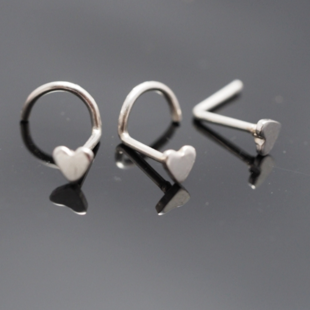 3 Nose Rings 🩶🩶🩶 - Picture 4 of 8
